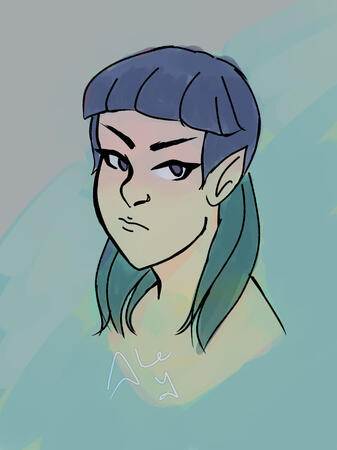 Romulan or vulcan oc, female.